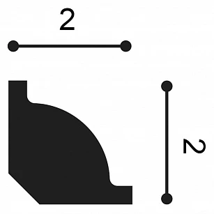 Плинтус из дюрополимера Orac Decor CX132 2000х20х20 текстура