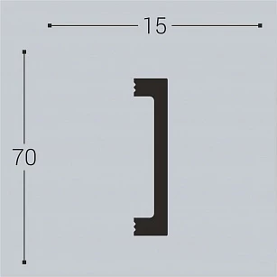 Наличник Bello Deco XPS Н17 70х15х2200 текстура