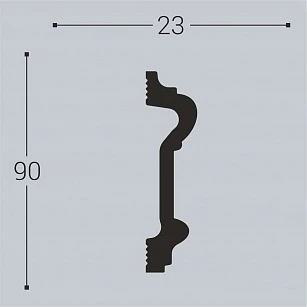 Наличник Bello Deco XPS Н1 90х23х2200 текстура