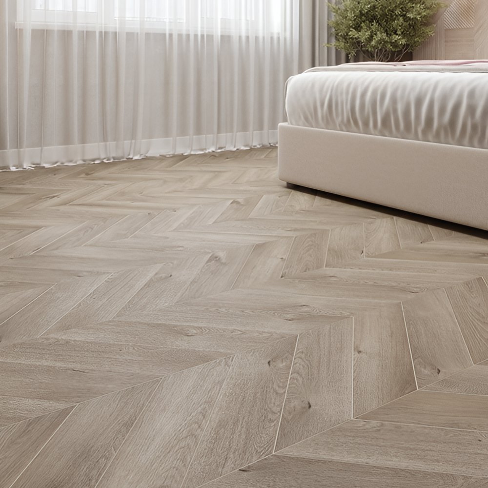 Ламинат ПВХ Alpine Floor Дуб Натуральный Отбеленный Chevron LVT ECO 20-3***
