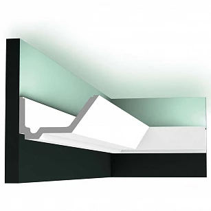 Профиль Orac Decor для скрытого освещения C358 2000х73х140 в интерьере