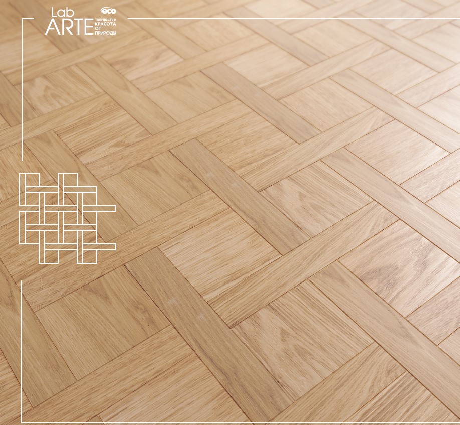 Инженерная доска Lab Arte Pattern 4/4 Дуб Селект лак 125/50*14/3мм