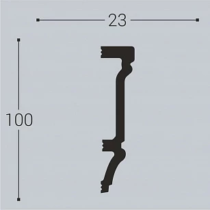 Наличник Bello Deco XPS Н13 100х23х2200 текстура