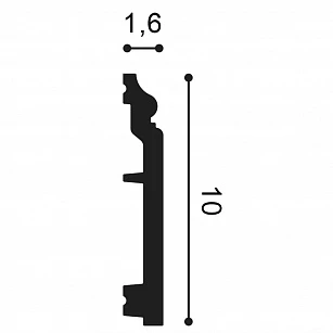 Плинтус из дюрополимера Orac Decor SX173 2000х100х16 текстура