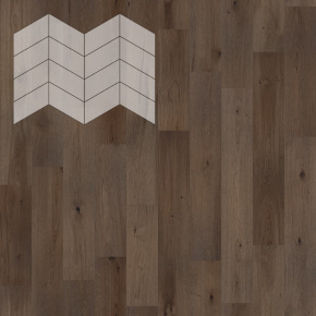 Паркет Елка Французская Lab Arte Chevron Дуб Натур Кайт лак 400/313х150х14/3/60° в интерьере