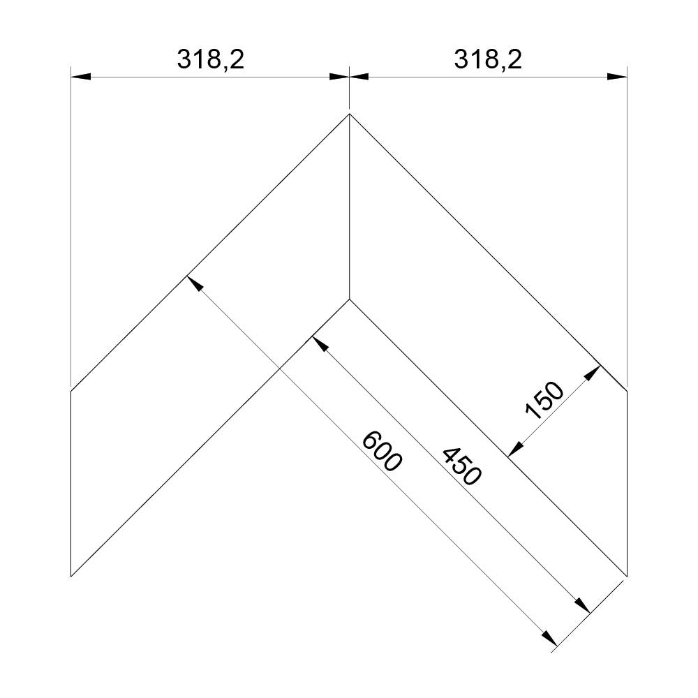 Паркет Елка Французская Lab Arte Chevron Дуб Рустик Ариста лак 600/450х150х14/3/45°