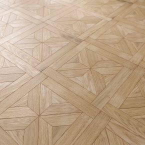 Модульный паркет инженерный Lab Arte №1-90 Дуб Натур лак 607*607*14/3мм в интерьере