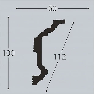 Карниз Bello Deco XPS К4 100х50х2000 текстура