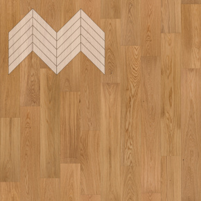 Паркет Елка Французская Lab Arte Chevron Дуб Селект лак 600/510х90х14/3/45° в интерьере