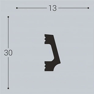 Молдинг Bello Deco XPS М16 30х13Х2000 текстура