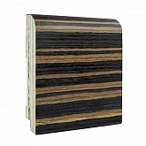 Плинтус шпонированный натур. Finitura Decor 83*19*2400 дуб эбен в интерьере