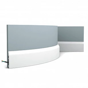 Плинтус из дюрополимера Orac Decor гибкий SX172F 2000х85х14 в интерьере