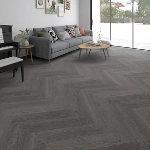 ПВХ Покрытие Calitex Elementals Kilda Herringbone Click ES303 610x150x4 (1,83 м2) в интерьере